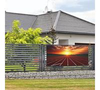Grande bannière de fête d'anniversaire, bannière murale à suspendre au crépuscule, piste de course à pied, bannière de vacances personnalisée, décorations de photographie de fond de maison, drapeau de