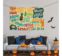 Grande bannière décorative de fête, bannière murale personnalisée à suspendre pour anniversaire, cour, drapeau hawaïen, slogans hawaïens, fond de photographie pour mariage, fête d'anniversaire - 119 x