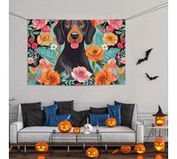 Grande bannière décorative de fête, bannière murale personnalisée à suspendre pour anniversaire, cour, bannière de chien, fond de photographie 119 x 180 cm