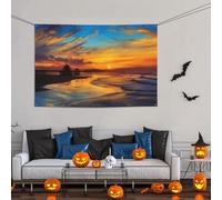 Grande bannière décorative de fête, bannière murale personnalisée à suspendre pour anniversaire, cour, arrière-plan pour photographie de mariage, fête d'anniversaire - 119 x 180 cm