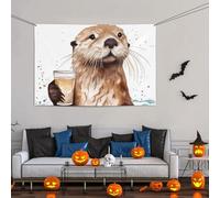 Grande bannière décorative de fête, bannière murale personnalisée à suspendre pour anniversaire, cour, drapeau de cour, fête de mer, fond de photographie pour mariage, fête d'anniversaire - 119 x 180