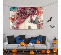 Grande bannière décorative de fête, bannière murale personnalisée à suspendre pour anniversaire, cour, bannière belle fille, fond de photographie 119 x 180 cm