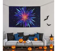 Grande bannière décorative de fête, bannière murale personnalisée, bannière d'anniversaire, cour, bannière d'étoile, fond de photographie 119 x 180 cm