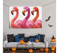 Grande bannière décorative de fête, toile de fond murale personnalisée, bannière d'anniversaire, cour, drapeau flamant rose, fond de photographie 119 x 180 cm