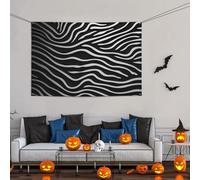 Grande bannière décorative de fête, toile de fond murale personnalisée, bannière d'anniversaire, drapeau de cour, grain noir et blanc, fond pour photographie de fête, 119 x 180 cm