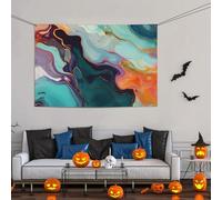 Grande bannière décorative de fête, toile de fond murale personnalisée, bannière d'anniversaire, drapeau de cour, fond de photographie en marbre coloré, 119 x 180 cm