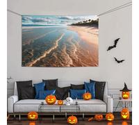 Grande bannière décorative pour fête, toile de fond murale personnalisée, bannière d'anniversaire, cour, bannière de plage, fond de photographie 119 x 180 cm