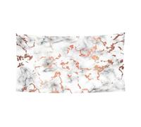 Grande bannière en cuivre avec imprimé éclaboussures de marbre pour fête d'anniversaire - Décoration à suspendre pour cadeaux de célébration