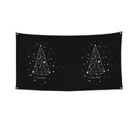 Grande bannière imprimée de constellation de pizza, bannière de faveurs de fête d'anniversaire - Décoration à suspendre pour cadeaux de célébration