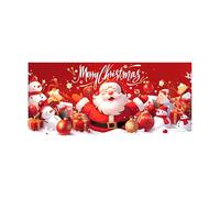 Grande bannière pour extérieur, intérieur, Vacances, fête de Noël, Panneau avec Joyeux vœux pour Maison, Magasin, vitrine, cheminée (A, AM)