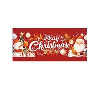 Grande bannière pour extérieur, intérieur, Vacances, fête de Noël, Panneau avec Joyeux vœux pour Maison, Magasin, vitrine, cheminée (C, AM)