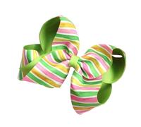 Grande barrette à cheveux colorée avec nœud papillon sur le thème de Pâques pour enfants et femmes, accessoires de couvre-chefs sur le thème des vacances