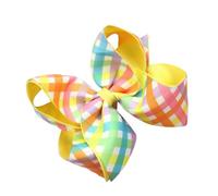 Grande barrette à cheveux colorée avec nœud papillon sur le thème de Pâques pour enfants et femmes, accessoires de couvre-chefs sur le thème des vacances