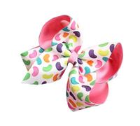 Grande barrette à cheveux colorée avec nœud papillon sur le thème de Pâques pour enfants et femmes, accessoires de couvre-chefs sur le thème des vacances