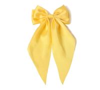 Grande barrette à cheveux double couche avec nœud pour adultes et adolescents - Ruban doux en métal - Accessoire pour cheveux