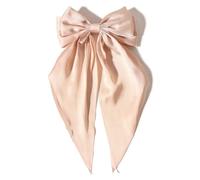 Grande barrette à cheveux double couche avec nœud pour adultes et adolescents - Ruban doux en métal - Accessoire pour cheveux