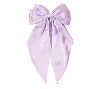 Grande barrette à cheveux double couche avec nœud pour adultes et adolescents - Ruban doux en métal - Accessoire pour cheveux
