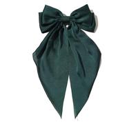 Grande barrette à cheveux double couche avec nœud pour adultes et adolescents - Ruban doux en métal - Accessoire pour cheveux