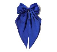 Grande barrette à cheveux double couche avec nœud pour adultes et adolescents - Ruban doux en métal - Accessoire pour cheveux