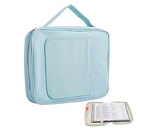 Grande Bible - Sac de rangement pour la Bible, sac de transport pour la Bible | Étui de protection avec support de livre, sac d'église étanche avec plusieurs poches et poignée pour une prise en main