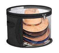 Grande Boîte À Chapeau | Boîtier Transparent Grande Capacité Pour Chapeau De Cowboy | Organisateur Pliable avec Couvercle et Poignée pour Exposition Casquette,pour Femmes Hommes Dortoir Chambre Placar