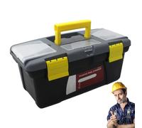 Grande boîte à outils portable - Double couche - Avec poignée - Mallette de rangement pour outils électriciens dans la maison, les professionnels et les bricoleurs