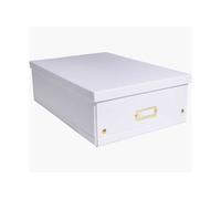 Grande Boîte de rangement en Carton A3+ Neo Deco - Blanc