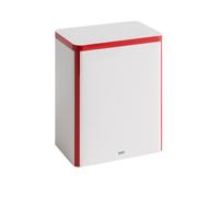 Grande boîte de rangement en étain, couleur blanc cassé et rouge, Hay - 5710441419440
