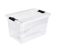 Grande Boîte de rangement Multi Usages 52 litres - Transparent