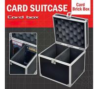 Grande Boîte De Rangement Multifonctionnelle Pour Cartes Bgs Psa, Boîte De Rangement Pour Jeux 35pt/Quatre Cartes, Briques Magnétiques Noires, Boîte De Rangement B1g4