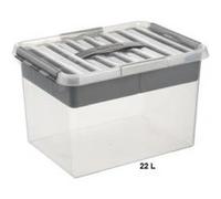 Grande boite de rangement multifonctions - Avec compartiment amovible - 22 Litres ! G
