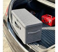 Grande boîte de rangement pliable pour le coffre de voiture avec couvercle et poignée - bac de rangement étanche convenant aux VUS et berlines - boîte de chargement pliable polyvalente pour ranger les