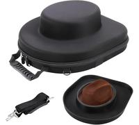 Grande BoîTe De Rangement pour Chapeaux, éTui De Voyage Pliable pour Chapeau De Cowboy avec PoignéEs De Transport Et Organisateur De Casquettes à Larges Bords pour Placard(A)
