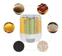 Grande boîte de rangement rotative 360° Distributeur d'aliments, de céréales, de riz 12,5 kg, Dîner de Noël, Fête de Noël, Fête du Nouvel An DescriptionVous cherchez un moyen d'obtenir rapidement votr