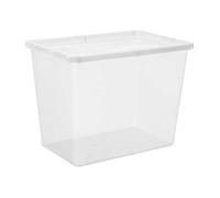 Grande Boîte de rangement transparente 80 litres Basic Box