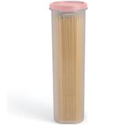 Grande boîte de rangement transparente pour spaghettis et pâtes avec couvercle. Organisation multi-usages et rangement des aliments pour nouilles, haricots, pailles - Hermétique et étanche sans BPA, 1