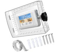 Grande boîte de thermostat transparente avec ensemble de combinaison, couvercles de protection creux pour thermostats muraux