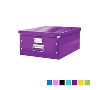 LEITZ Boîte de Rangement Click & Store A3 Violet Multicolore