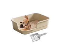 Grande boîte pour Chats - Bords Hauts Anti-éclaboussures - Facile à Nettoyer pour Plusieurs Chats, pour intérieur ou Animal Domestique, Bureau, résidence, Appartement, hôtel, Maison de Campagne