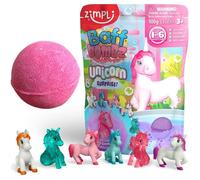 Grande Bombe de Bain Licorne Surprise avec Jouet Caché - Collection de 6 Figurines Uniques - Jouet de Bain pour Enfants