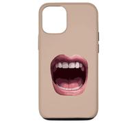 Grande Bouche Ouverte pour Crier ou Chanter Coque pour iPhone 12/12 Pro