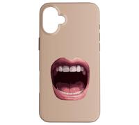 Grande Bouche Ouverte pour Crier ou Chanter Coque pour iPhone 16 Plus
