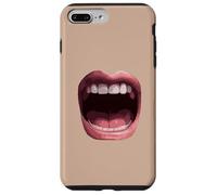Grande Bouche Ouverte pour Crier ou Chanter Coque pour iPhone 7 Plus/8 Plus