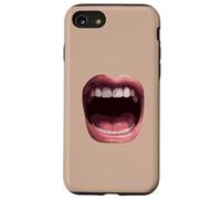 Grande Bouche Ouverte pour Crier ou Chanter Coque pour iPhone SE (2020) / 7/8