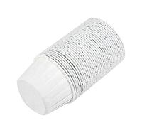 Grande bouche roulante Muffin Cup Cake Porte-gobelet de cuisson à haute température (100 pièces) (Blanc)