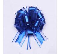 Grande boucle cadeau, lot de 6 grandes boucles cadeau avec ruban cadeau, boucle à tirer ø 18 cm, énorme boucle cadeau, grande arc pour décoration de voiture mariage Noël, décorations de ruban, bleu