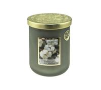 Bougie parfumée grande jarre 320g-75h senteur Fleur de coton - Heart & Home