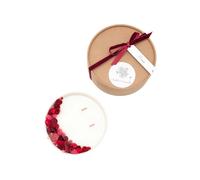 Grande bougie fleurs séchées cerise