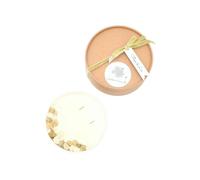 Grande bougie fleurs séchées fleur de lin