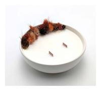 Grande bougie fleurs séchées tonka